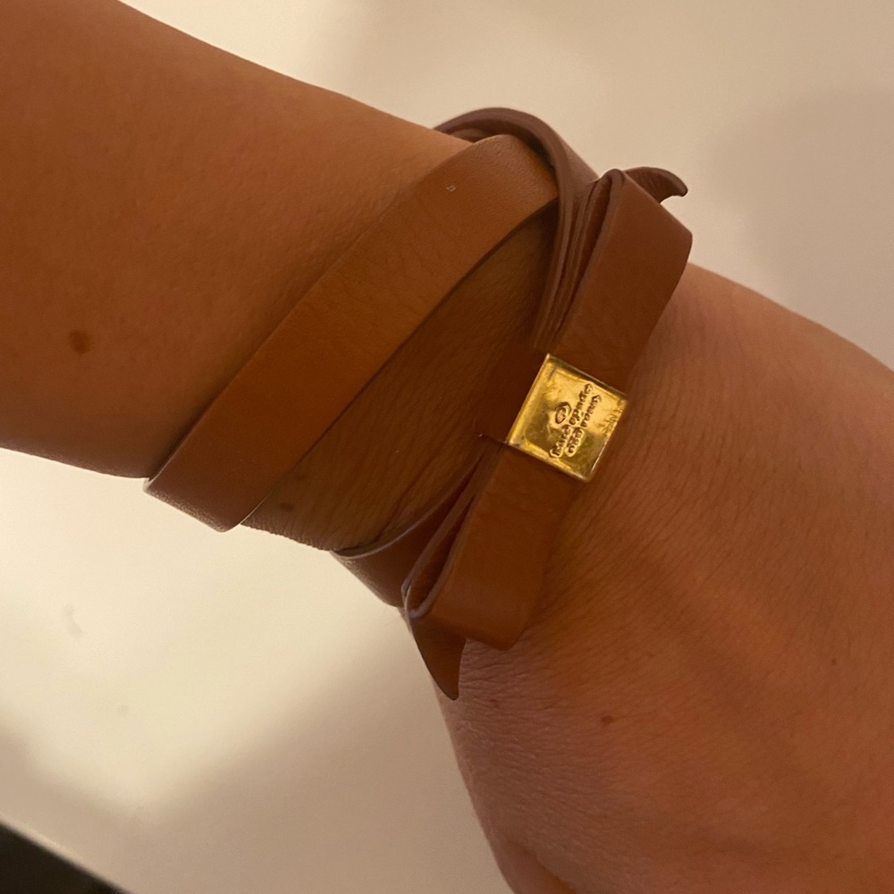 Brown Kate Spade wrap bracelet